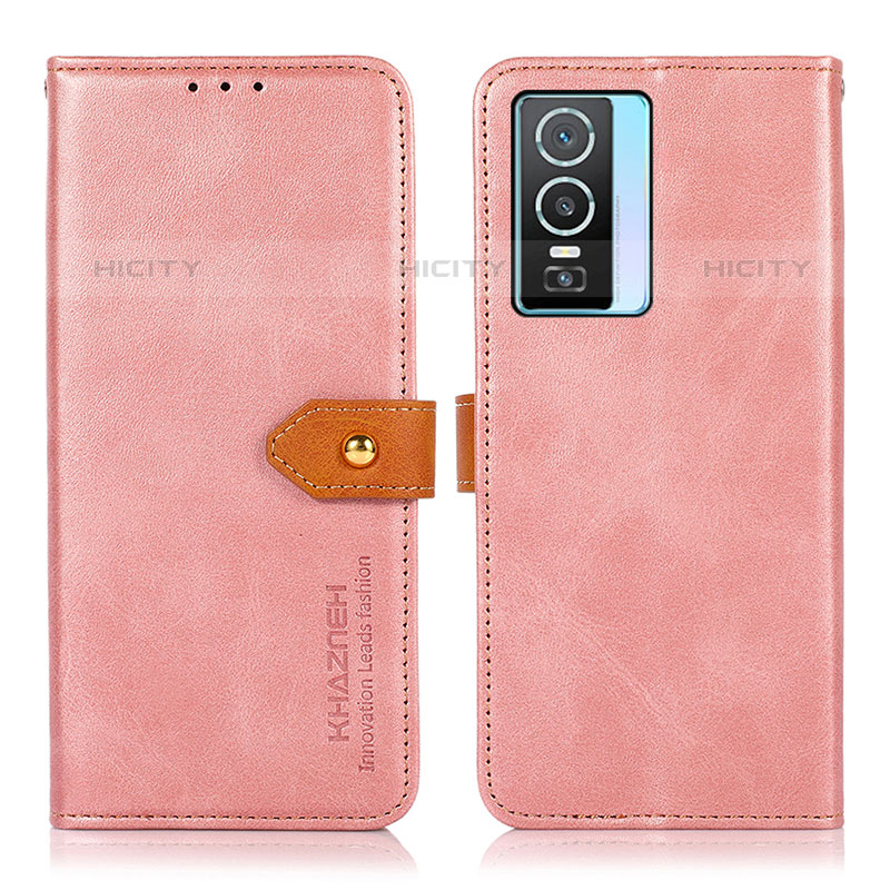 Funda de Cuero Cartera con Soporte Carcasa N07P para Vivo Y74s 5G