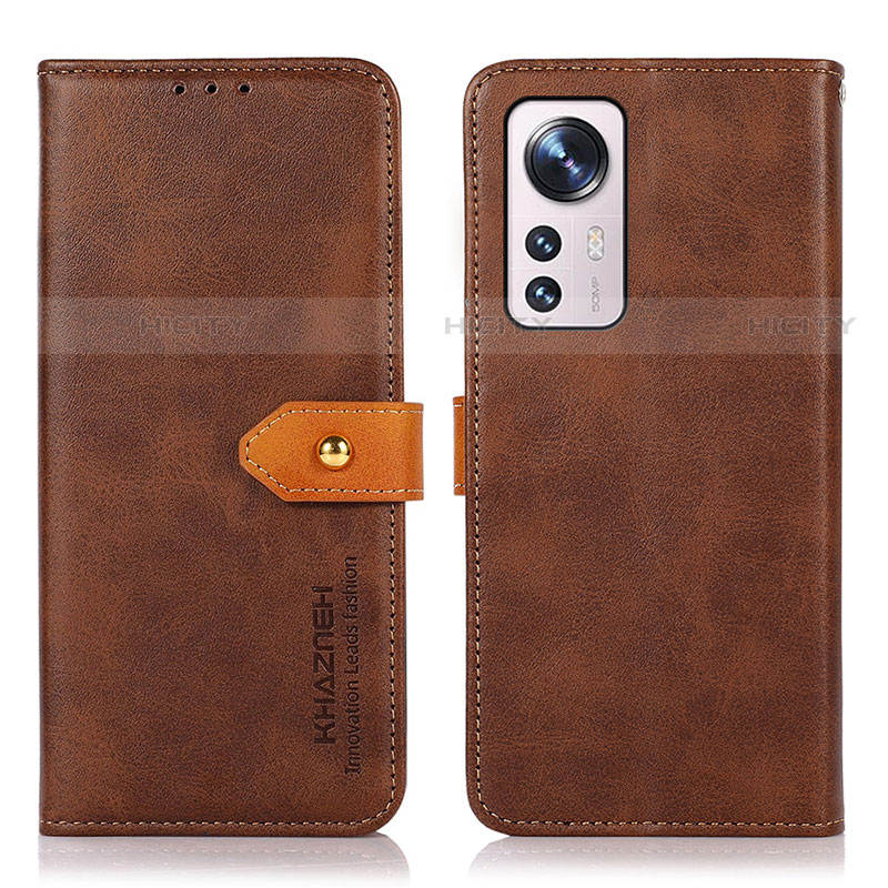 Funda de Cuero Cartera con Soporte Carcasa N07P para Xiaomi Mi 12 Lite 5G Marron