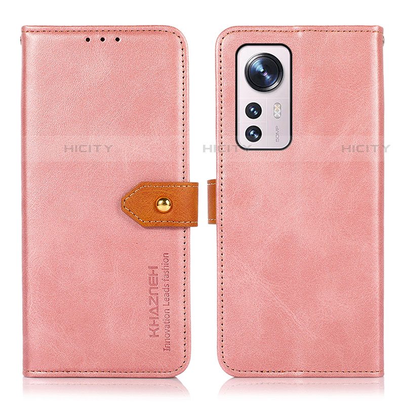 Funda de Cuero Cartera con Soporte Carcasa N07P para Xiaomi Mi 12 Lite 5G Rosa