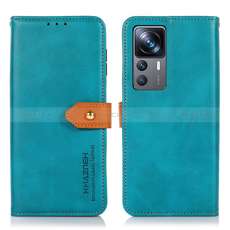 Funda de Cuero Cartera con Soporte Carcasa N07P para Xiaomi Redmi K50 Ultra 5G Cian