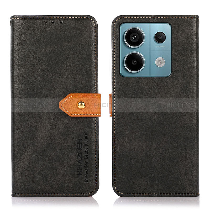 Funda de Cuero Cartera con Soporte Carcasa N07P para Xiaomi Redmi Note 13 Pro 5G