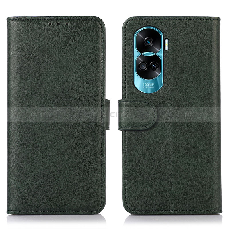 Funda de Cuero Cartera con Soporte Carcasa N08P para Huawei Honor 90 Lite 5G Verde