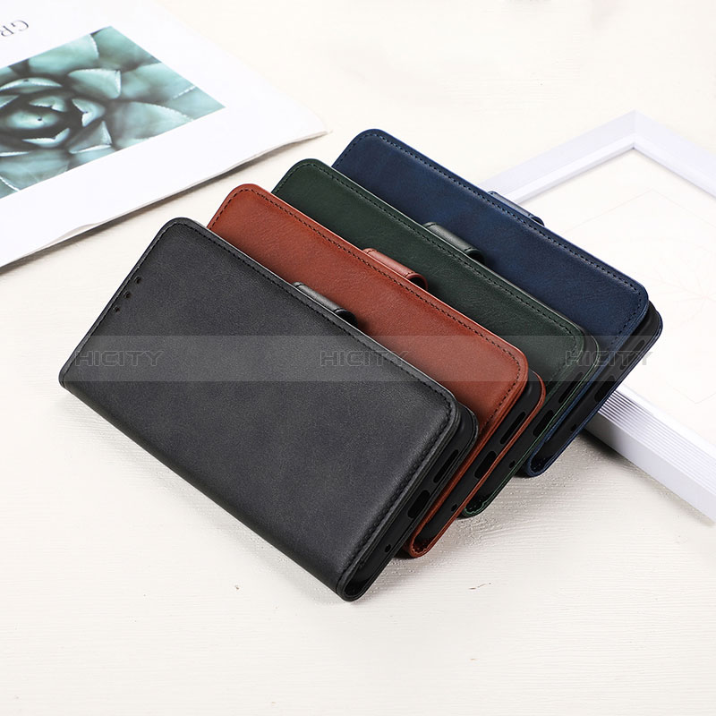 Funda de Cuero Cartera con Soporte Carcasa N08P para Motorola Moto E13