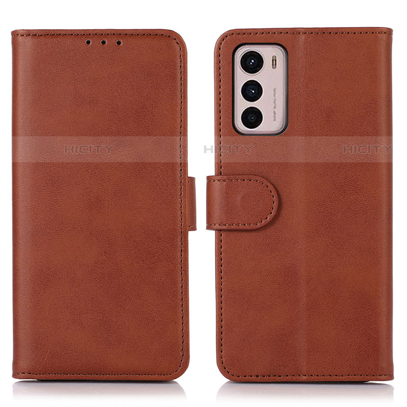 Funda de Cuero Cartera con Soporte Carcasa N08P para Motorola Moto G42 Marron