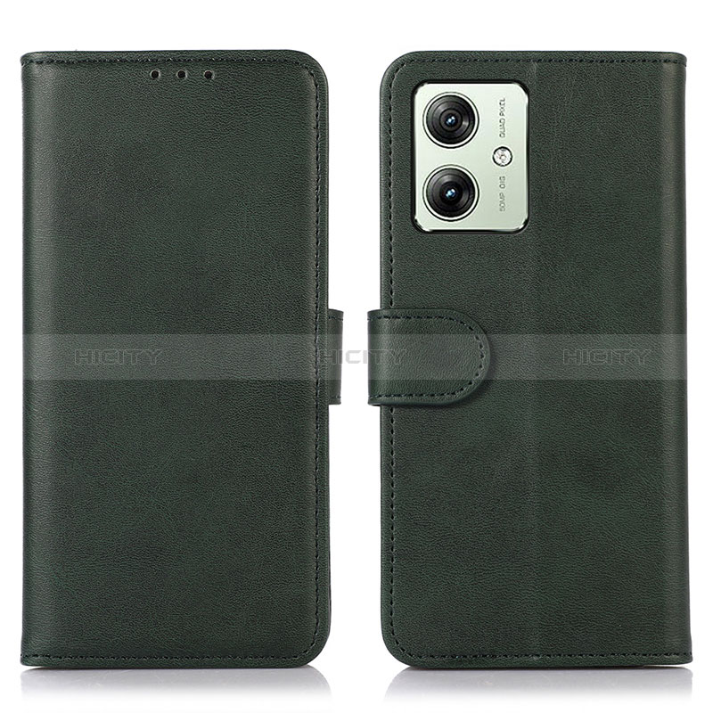 Funda de Cuero Cartera con Soporte Carcasa N08P para Motorola Moto G54 5G