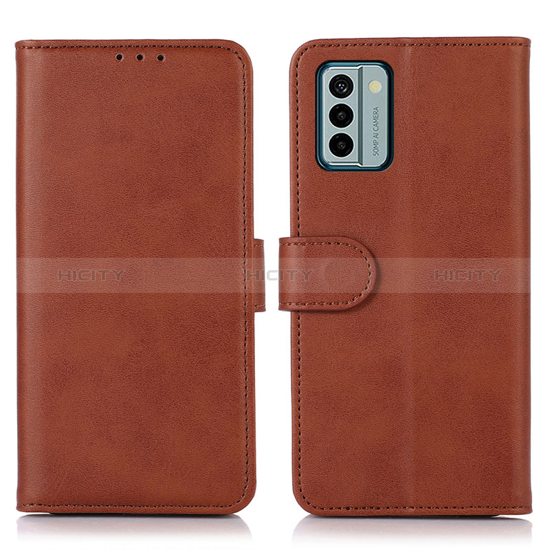 Funda de Cuero Cartera con Soporte Carcasa N08P para Nokia G22 Marron