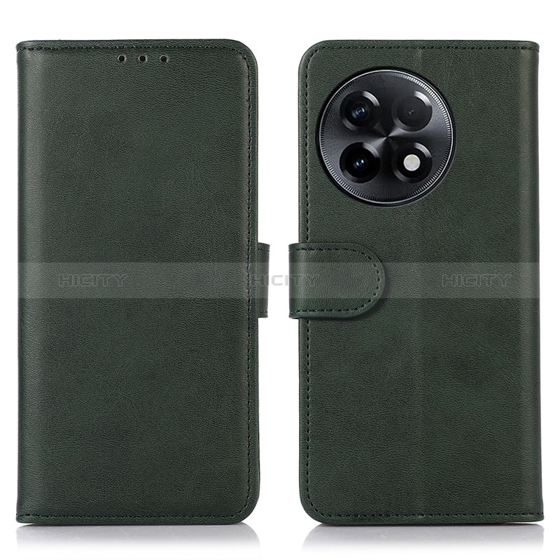 Funda de Cuero Cartera con Soporte Carcasa N08P para OnePlus Ace 2 5G Verde