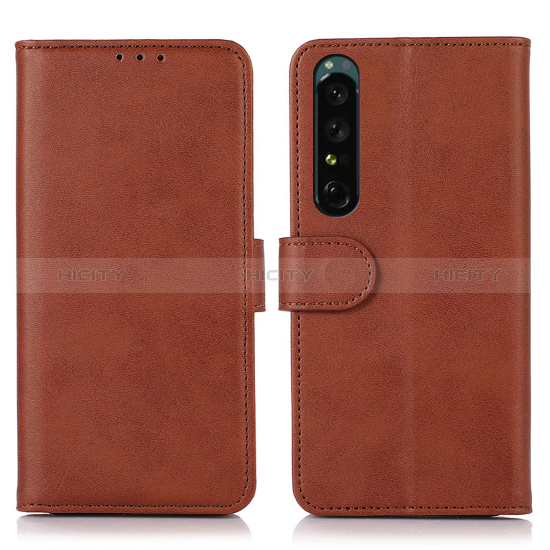 Funda de Cuero Cartera con Soporte Carcasa N08P para Sony Xperia 1 IV