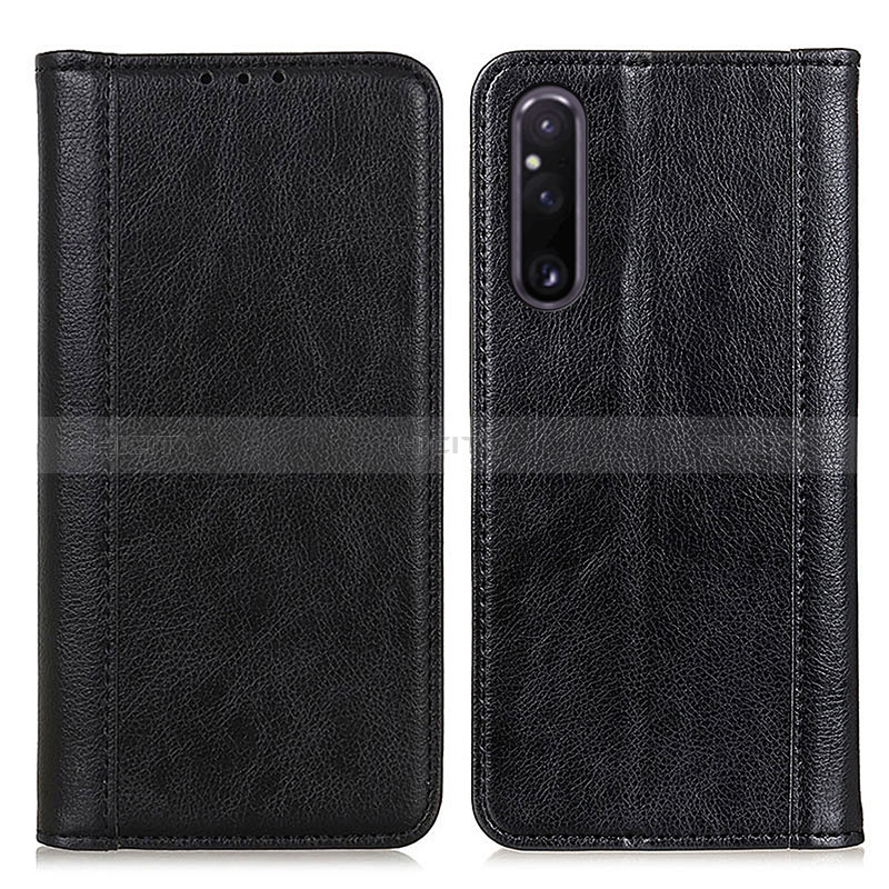 Funda de Cuero Cartera con Soporte Carcasa N08P para Sony Xperia 1 V