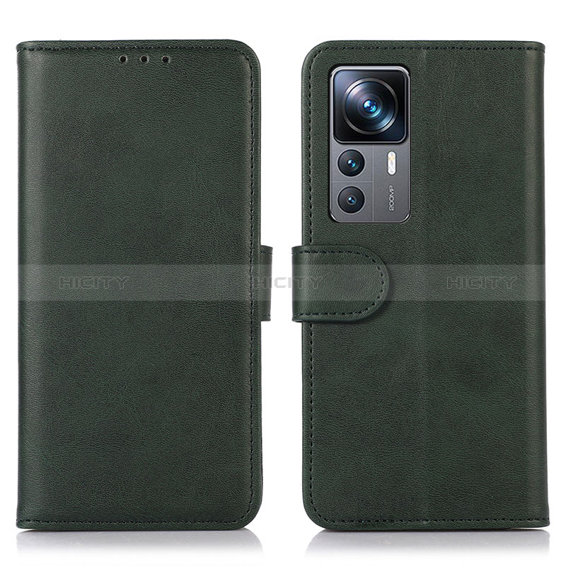 Funda de Cuero Cartera con Soporte Carcasa N08P para Xiaomi Mi 12T 5G Verde