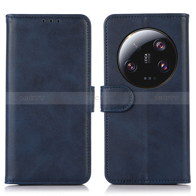 Funda de Cuero Cartera con Soporte Carcasa N08P para Xiaomi Mi 13 Ultra 5G Azul