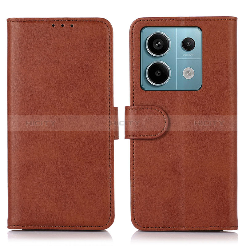 Funda de Cuero Cartera con Soporte Carcasa N08P para Xiaomi Redmi Note 13 Pro 5G