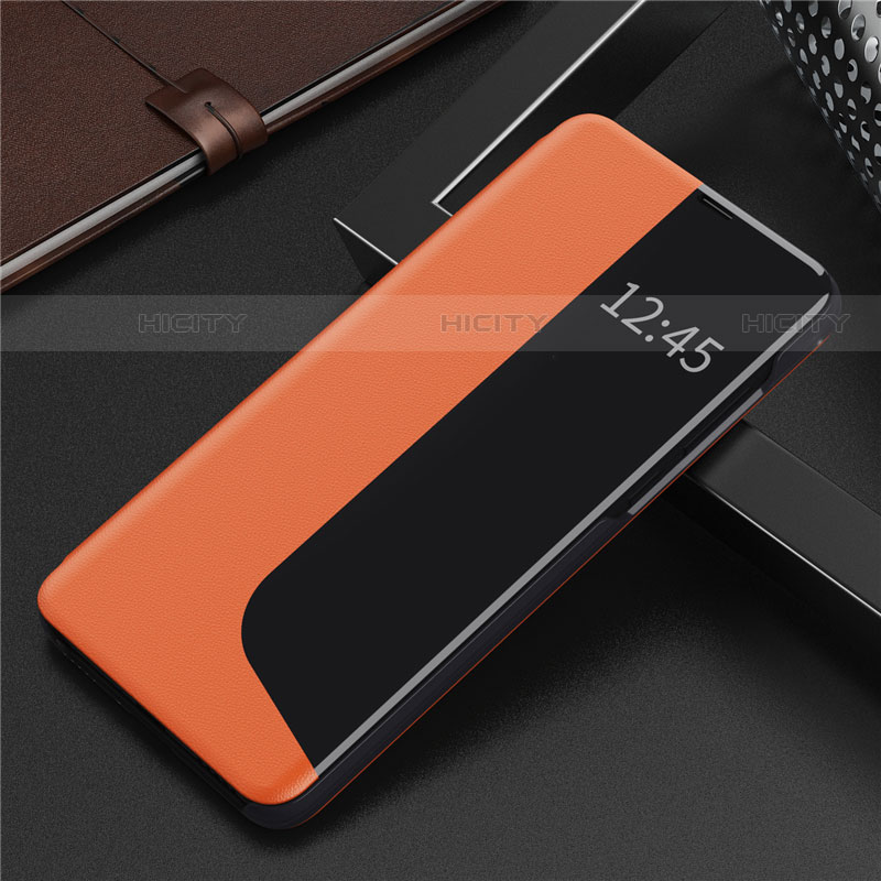 Funda de Cuero Cartera con Soporte Carcasa N09 para Huawei P40 Pro Naranja