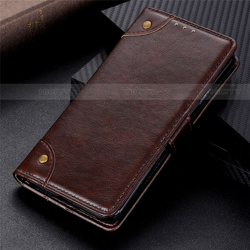 Funda de Cuero Cartera con Soporte Carcasa N11 para Huawei P40 Pro Marron