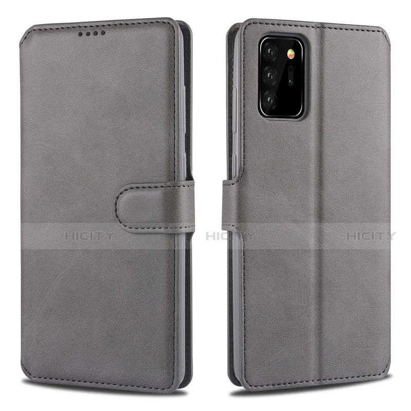 Funda de Cuero Cartera con Soporte Carcasa N12 para Samsung Galaxy Note 20 Ultra 5G Gris