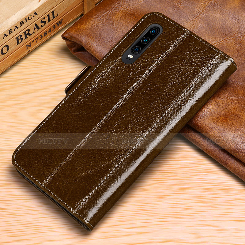 Funda de Cuero Cartera con Soporte Carcasa P01 para Huawei P30