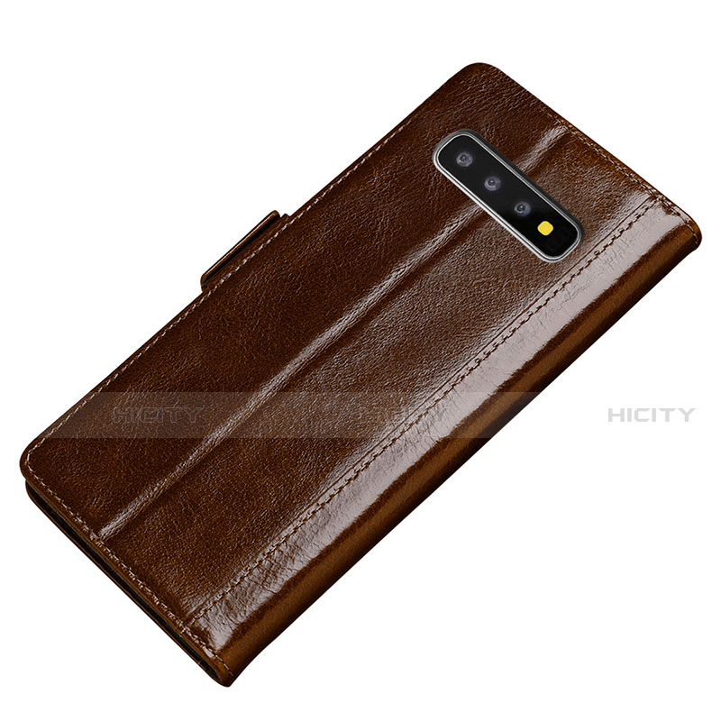 Funda de Cuero Cartera con Soporte Carcasa P01 para Samsung Galaxy S10