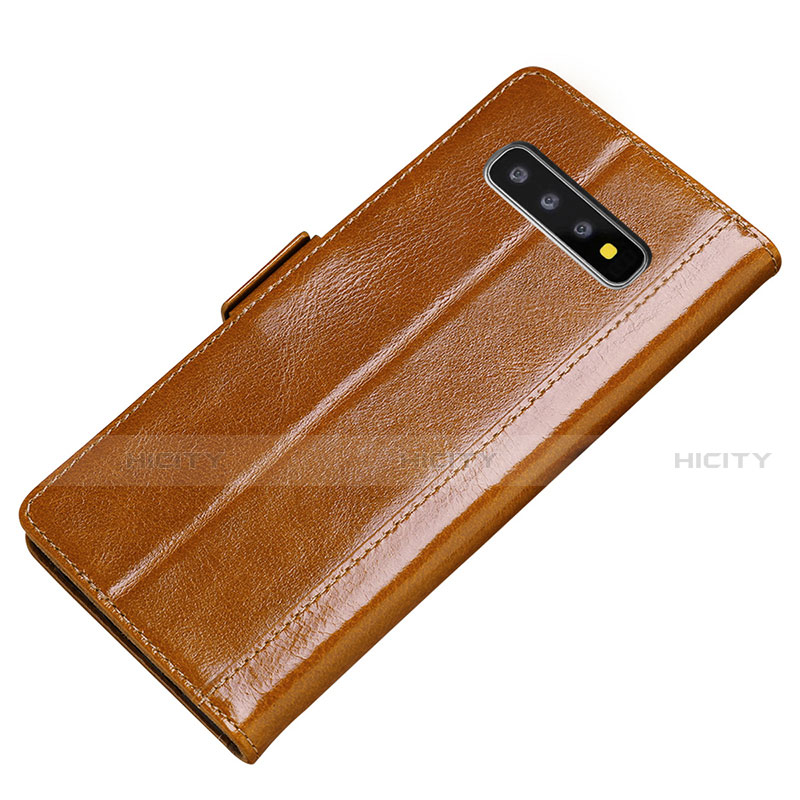 Funda de Cuero Cartera con Soporte Carcasa P01 para Samsung Galaxy S10