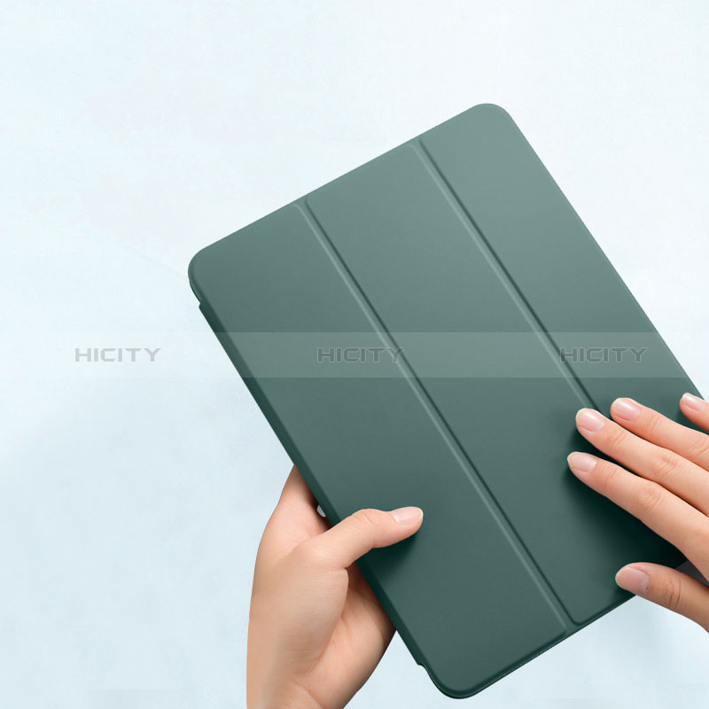 Funda de Cuero Cartera con Soporte Carcasa P03 para Apple iPad Pro 11 (2022) Verde