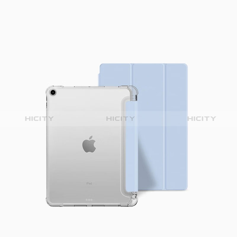 Funda de Cuero Cartera con Soporte Carcasa P04 para Apple iPad 10.2 (2019) Azul Cielo