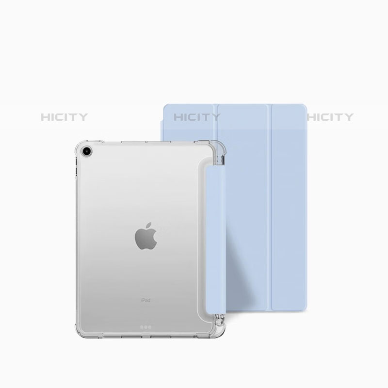 Funda de Cuero Cartera con Soporte Carcasa P04 para Apple iPad 10.2 (2020) Azul Cielo