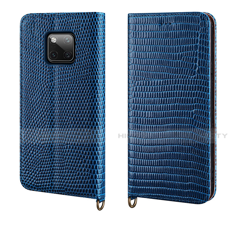 Funda de Cuero Cartera con Soporte Carcasa P04 para Huawei Mate 20 Pro