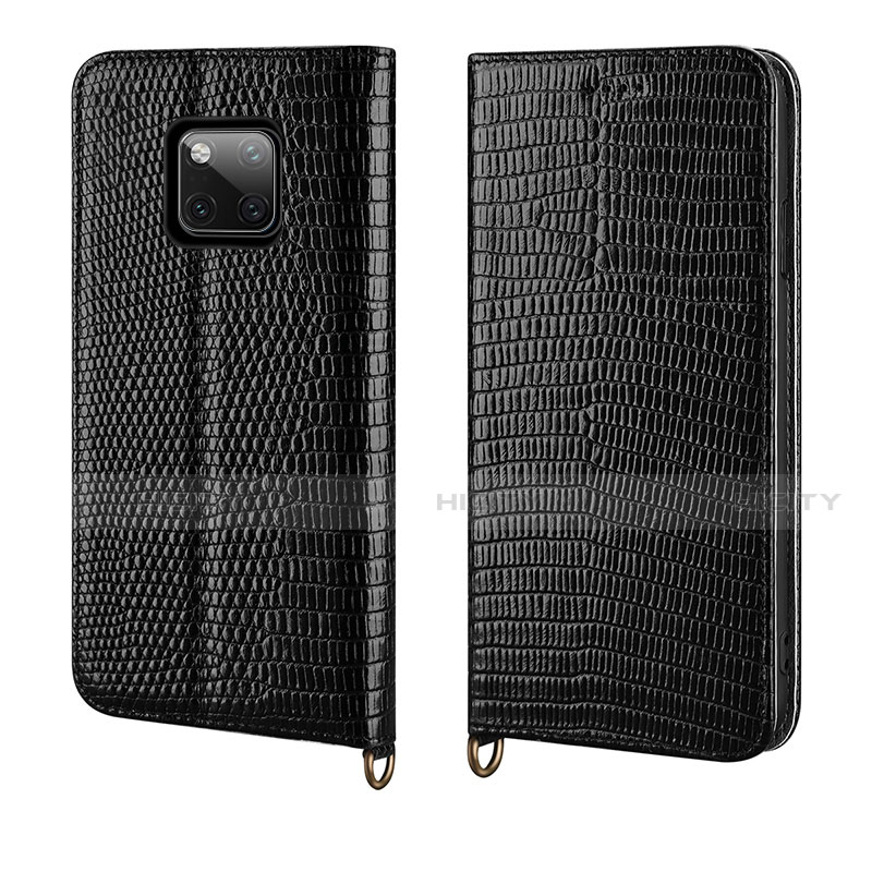 Funda de Cuero Cartera con Soporte Carcasa P04 para Huawei Mate 20 Pro