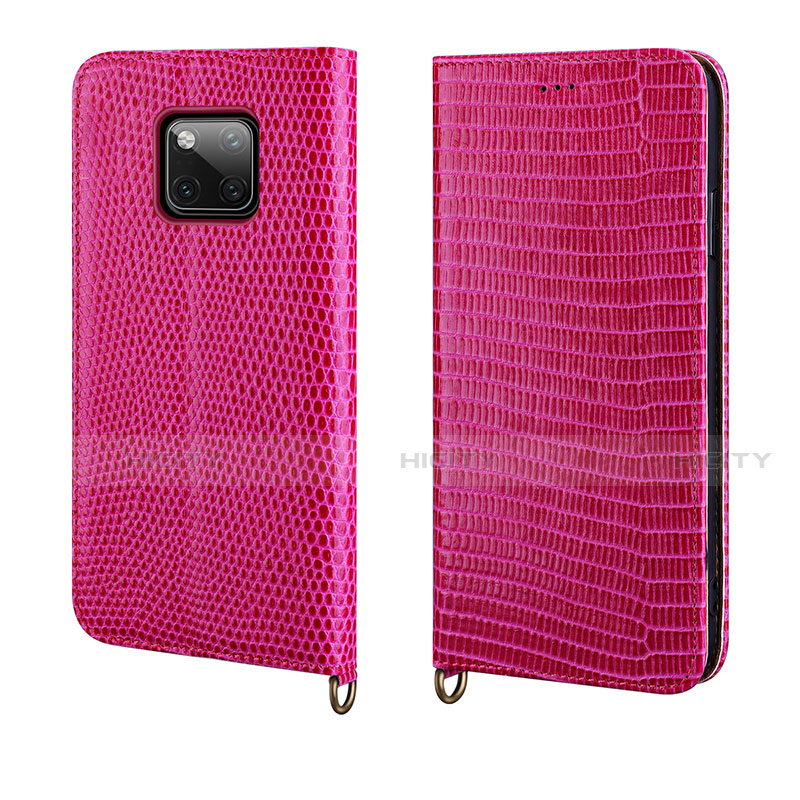 Funda de Cuero Cartera con Soporte Carcasa P04 para Huawei Mate 20 Pro