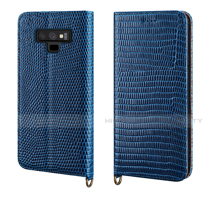 Funda de Cuero Cartera con Soporte Carcasa P04 para Samsung Galaxy Note 9