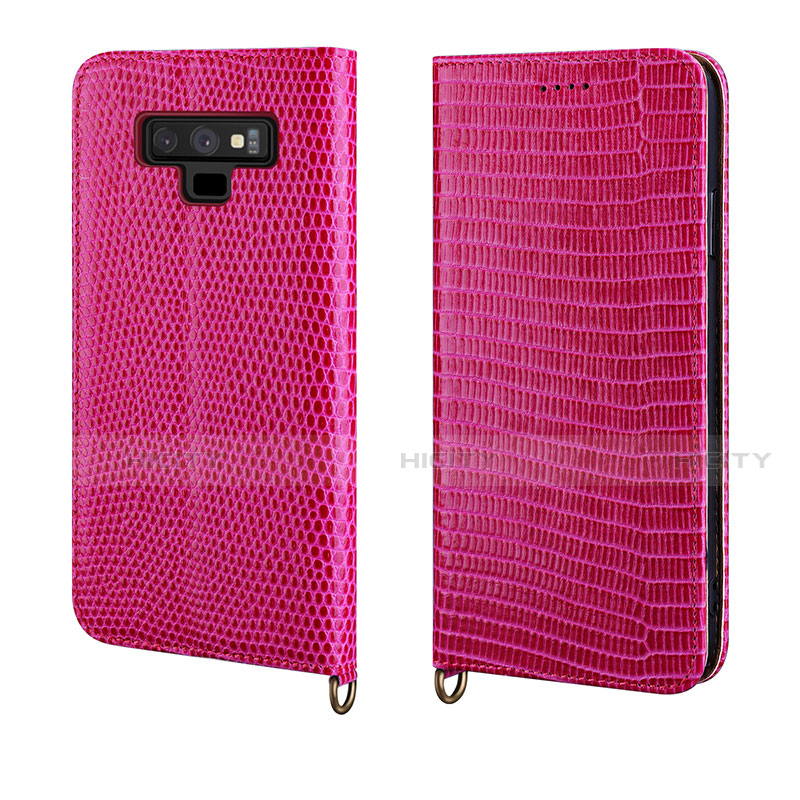 Funda de Cuero Cartera con Soporte Carcasa P04 para Samsung Galaxy Note 9