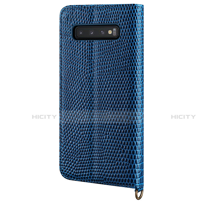 Funda de Cuero Cartera con Soporte Carcasa P04 para Samsung Galaxy S10