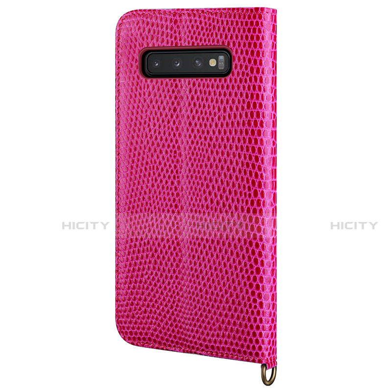 Funda de Cuero Cartera con Soporte Carcasa P04 para Samsung Galaxy S10