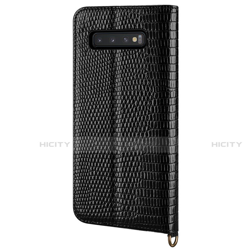 Funda de Cuero Cartera con Soporte Carcasa P04 para Samsung Galaxy S10 Plus