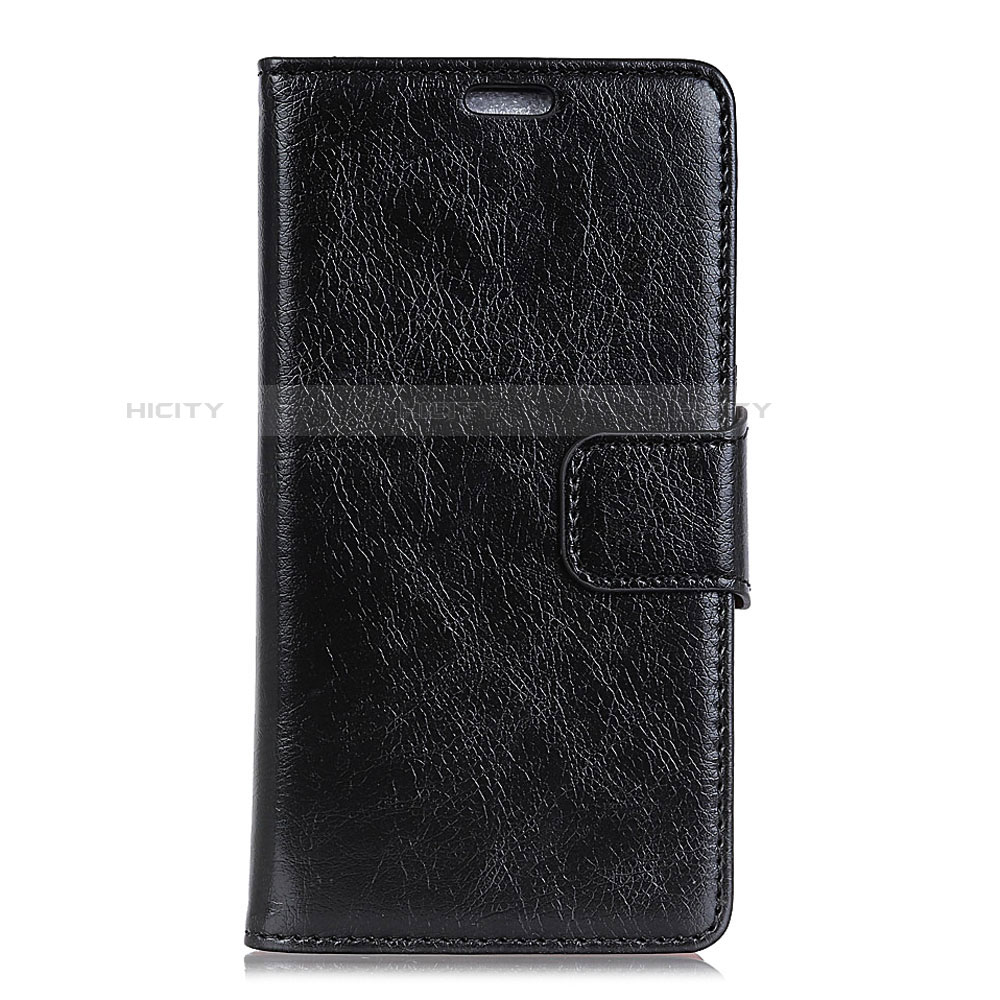 Funda de Cuero Cartera con Soporte Carcasa para Alcatel 3V Negro