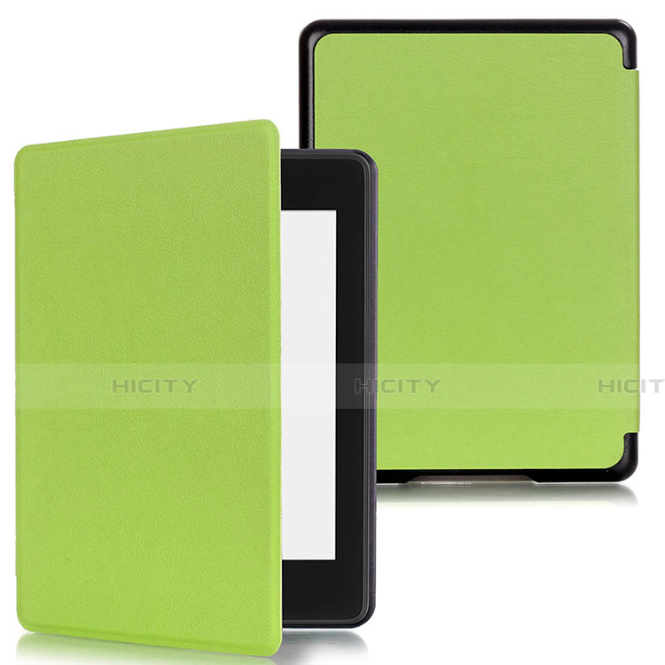 Funda de Cuero Cartera con Soporte Carcasa para Amazon Kindle Paperwhite 6 inch Verde