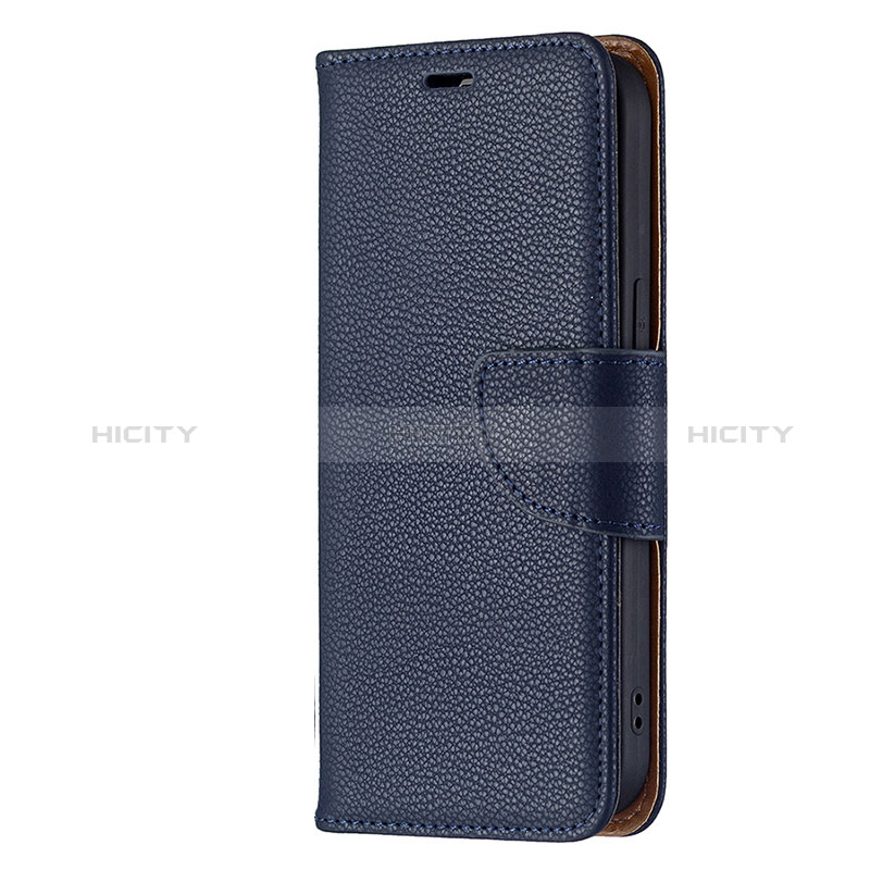 Funda de Cuero Cartera con Soporte Carcasa para Apple iPhone 15 Plus Azul