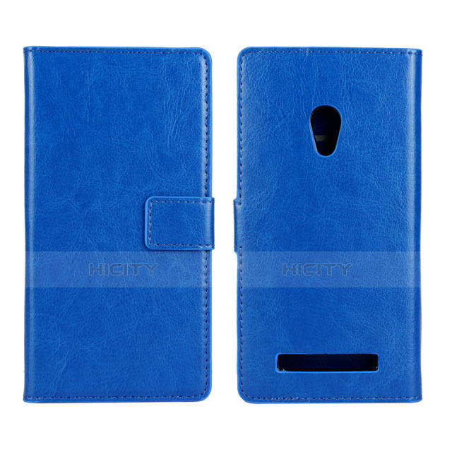 Funda de Cuero Cartera con Soporte Carcasa para Asus Zenfone 5 Azul