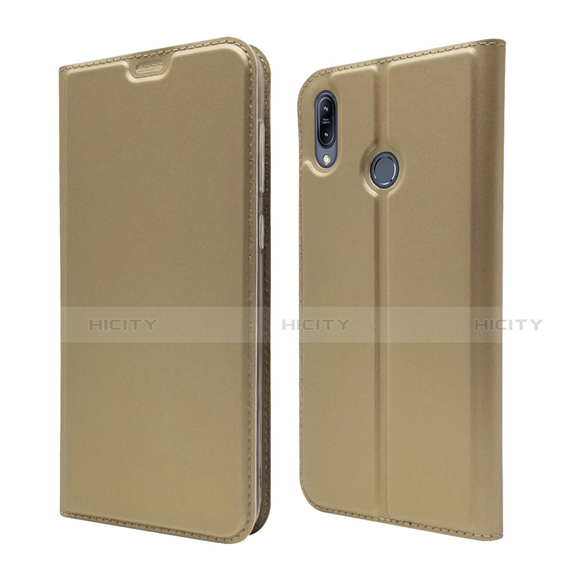 Funda de Cuero Cartera con Soporte Carcasa para Asus Zenfone Max M2 ZB633KL Oro