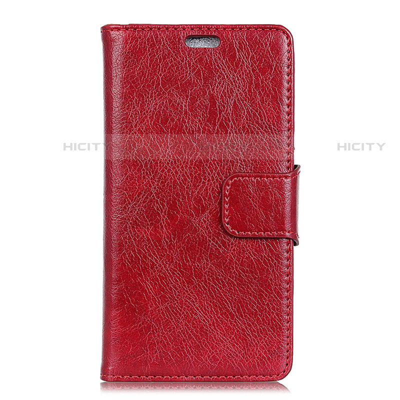 Funda de Cuero Cartera con Soporte Carcasa para Asus Zenfone Max Pro M1 ZB601KL Rojo