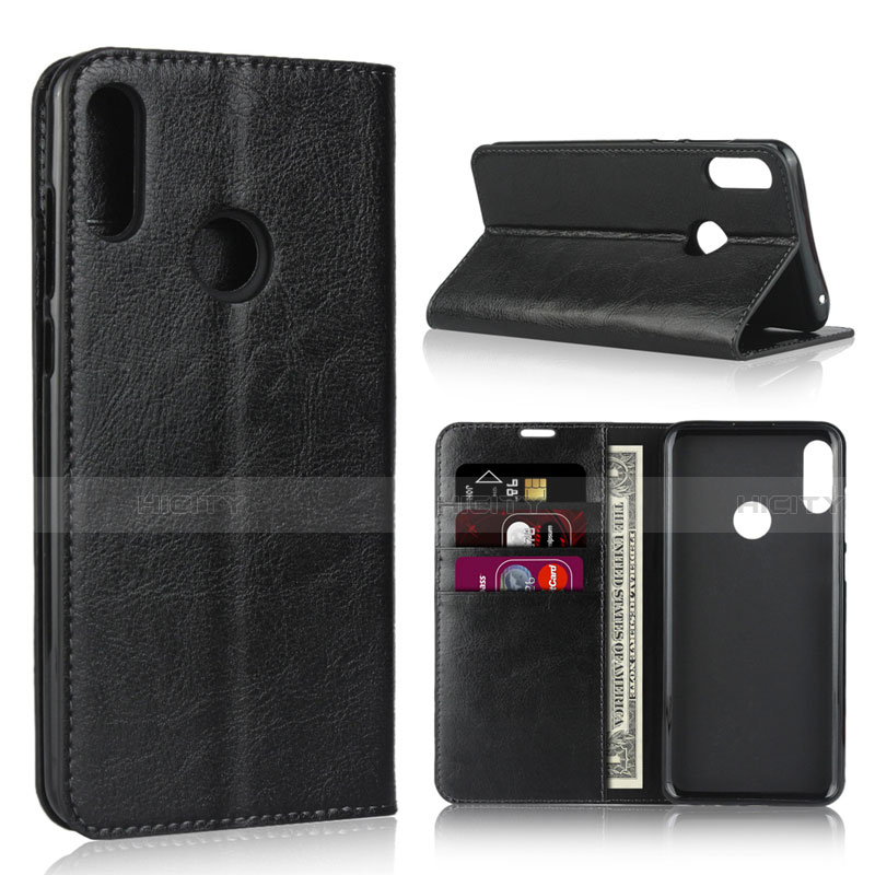 Funda de Cuero Cartera con Soporte Carcasa para Asus Zenfone Max Pro M2 ZB631KL Negro