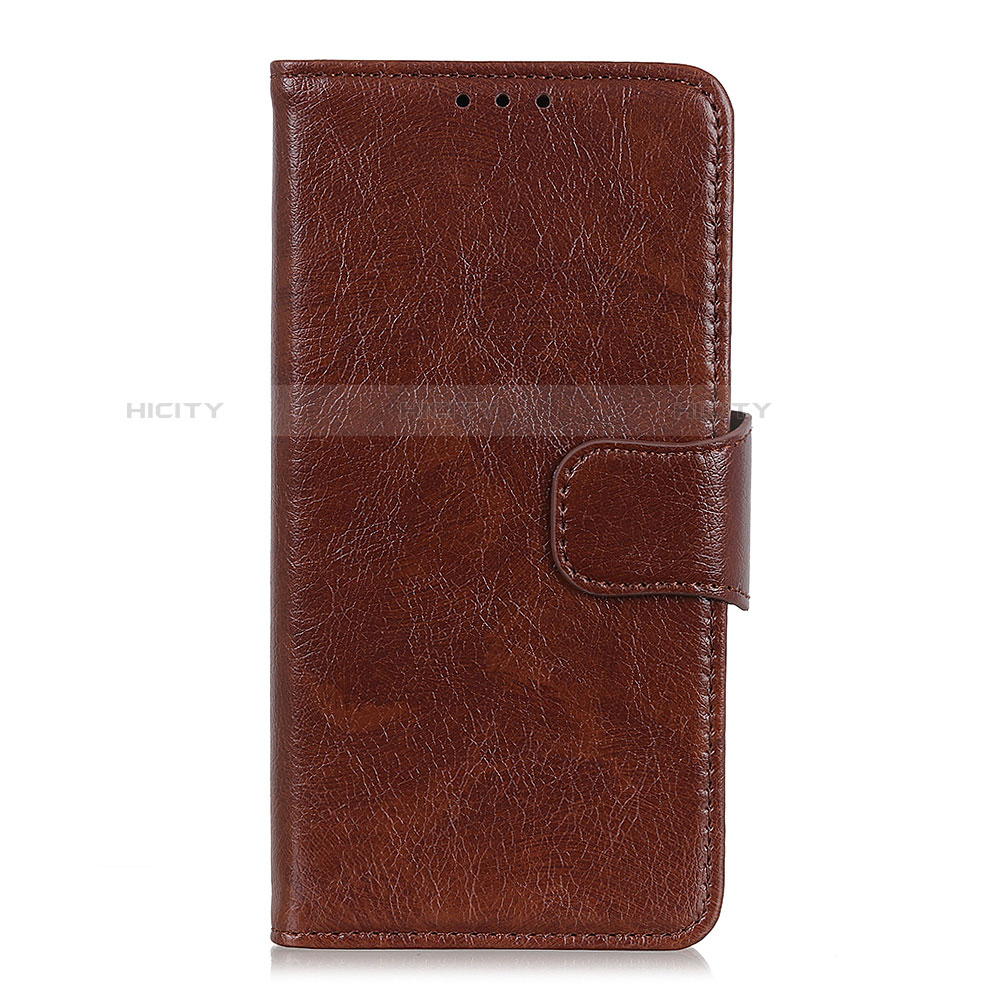 Funda de Cuero Cartera con Soporte Carcasa para HTC Desire 19 Plus Marron