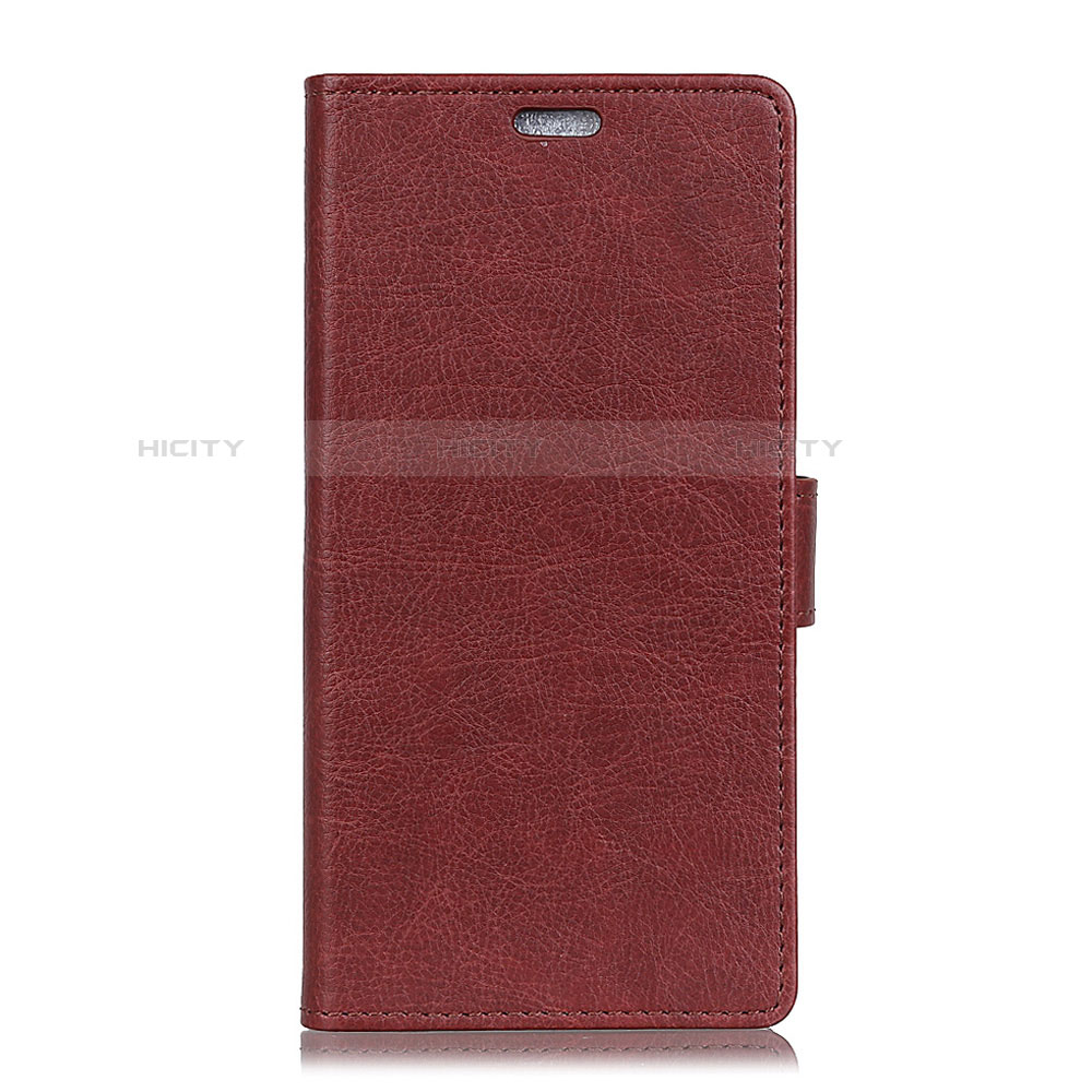 Funda de Cuero Cartera con Soporte Carcasa para HTC U11 Eyes Marron