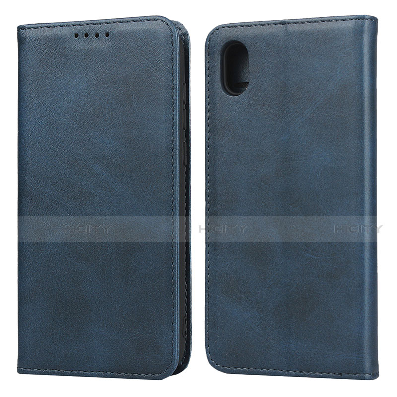 Funda de Cuero Cartera con Soporte Carcasa para Huawei Enjoy 8S Azul