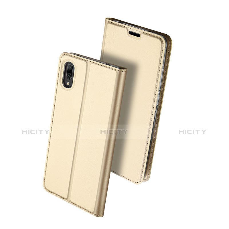 Funda de Cuero Cartera con Soporte Carcasa para Huawei Enjoy 9 Oro