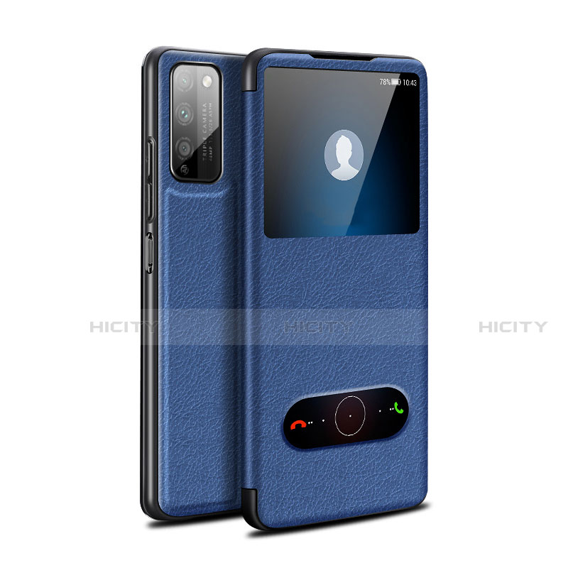 Funda de Cuero Cartera con Soporte Carcasa para Huawei Honor 30 Lite 5G Azul