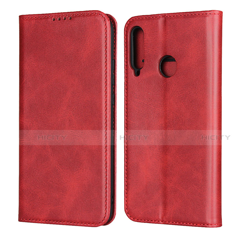 Funda de Cuero Cartera con Soporte Carcasa para Huawei Honor 9C Rojo