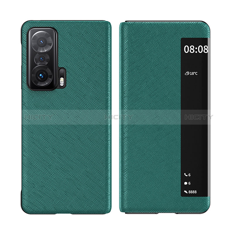 Funda de Cuero Cartera con Soporte Carcasa para Huawei Honor Magic V 5G Verde