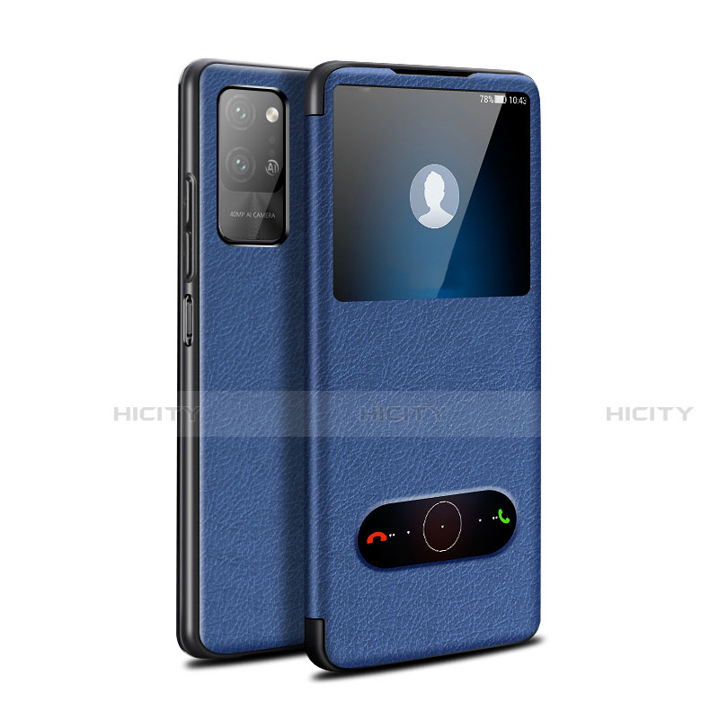 Funda de Cuero Cartera con Soporte Carcasa para Huawei Honor Play4 Pro 5G Azul