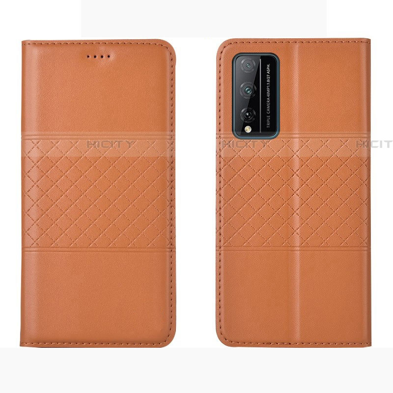 Funda de Cuero Cartera con Soporte Carcasa para Huawei Honor Play4T Pro Naranja