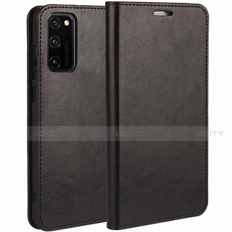 Funda de Cuero Cartera con Soporte Carcasa para Huawei Honor V30 Pro 5G Negro